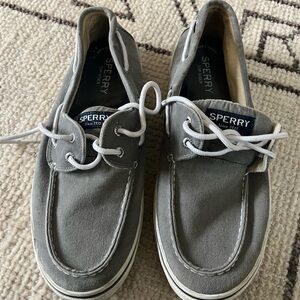 Sperry Men's, Halyard Boat Shoe Gray 11.5 Men
